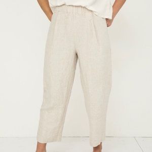 ✖️ S O L D ✖️ Elizabeth Suzann Andy Trouser Midweight Linen Flax